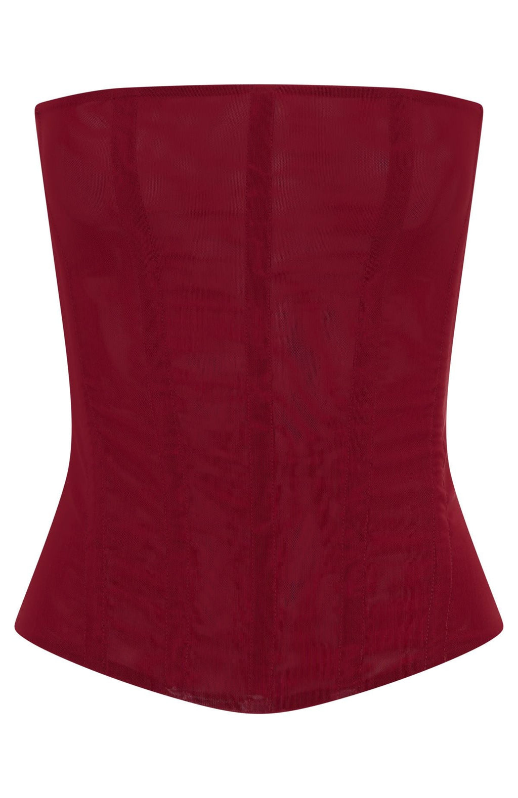 White Fox Tell Me A Secret Strapless Bustier Wine