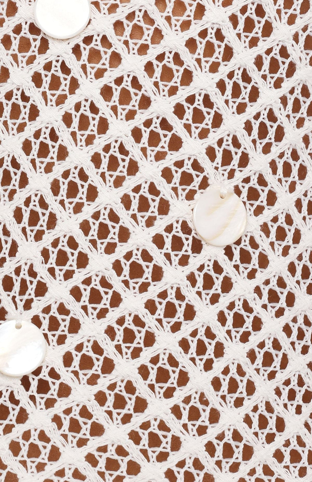 White Fox Amalfi Daydream Crochet Mini Dress White