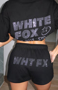 White Fox Always Shining Lounge Shorts Black