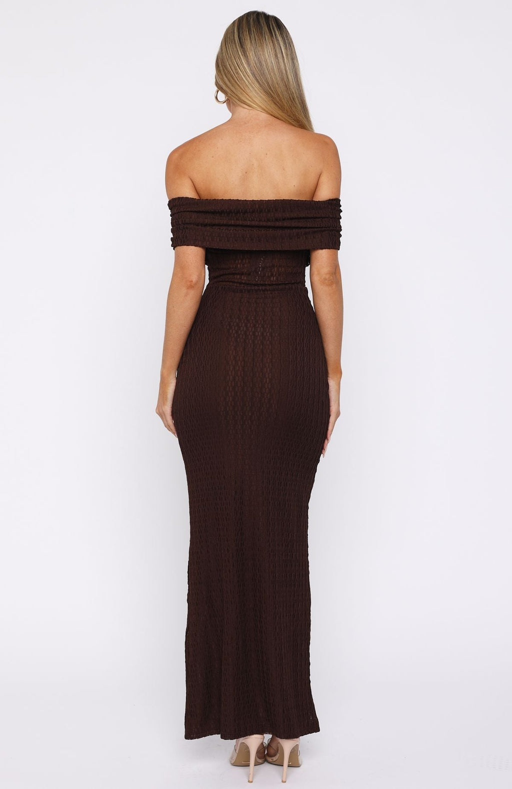 White Fox Unwritten Chapters Maxi Dress Chocolate