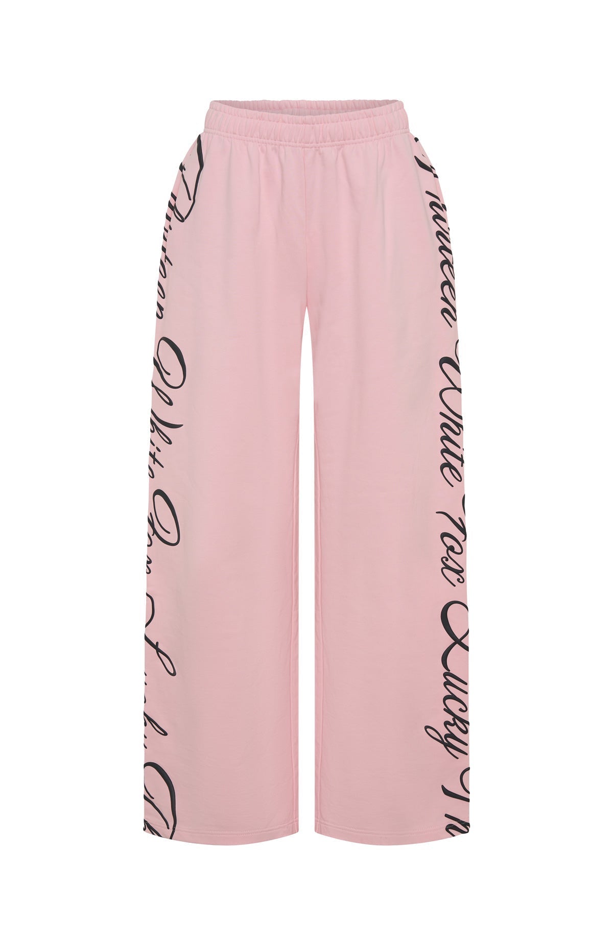 White Fox Lucky Thirteen Shaya Wide Leg Sweatpants Soft Pink