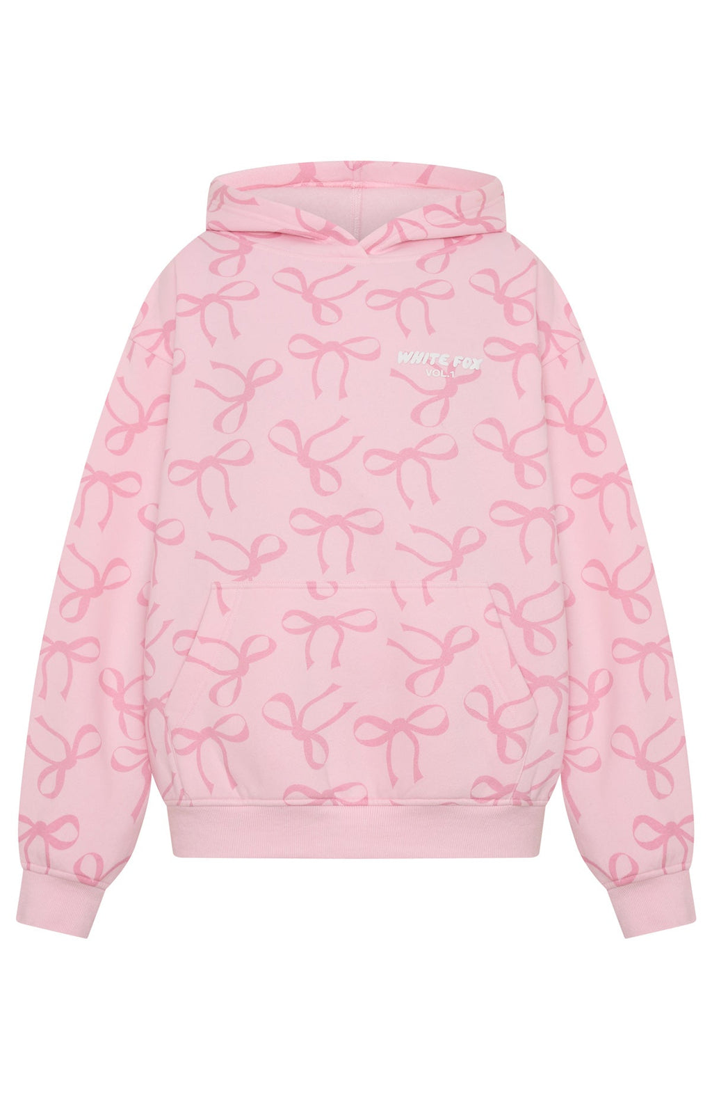 White Fox Vol. 1 Oversized Printed Hoodie Posy Bow