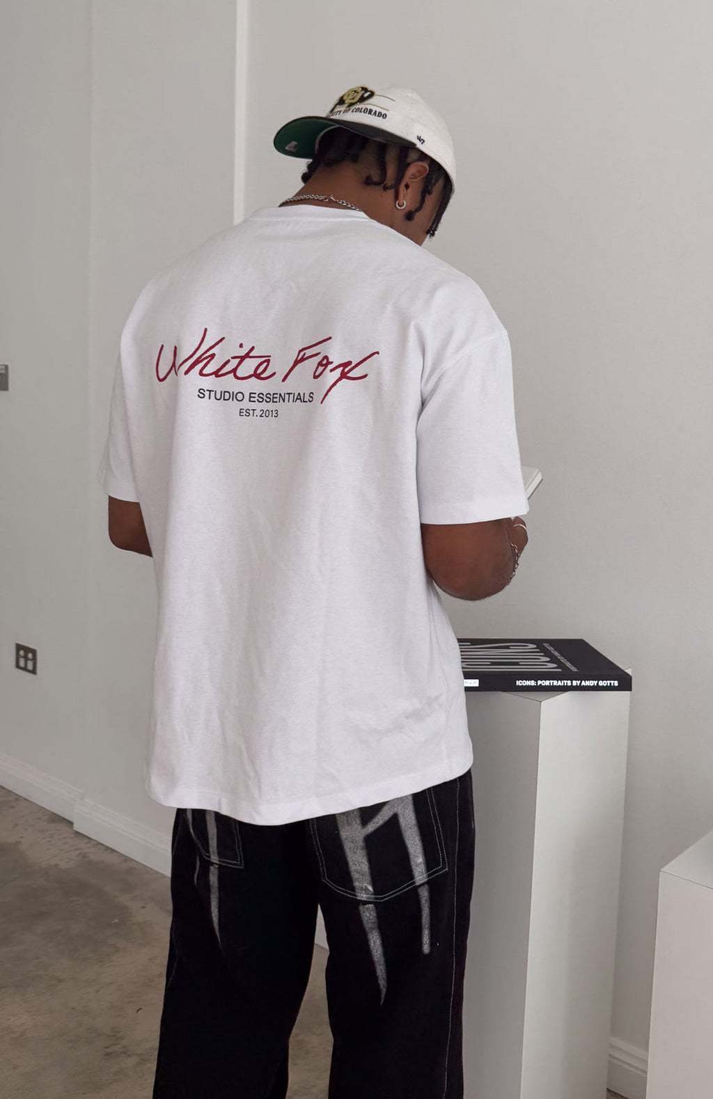 White Fox Studio Essentials Oversized Tee White