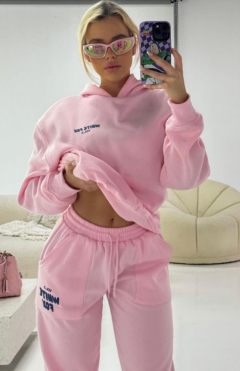 White Fox Offstage Hoodie Posy Pink