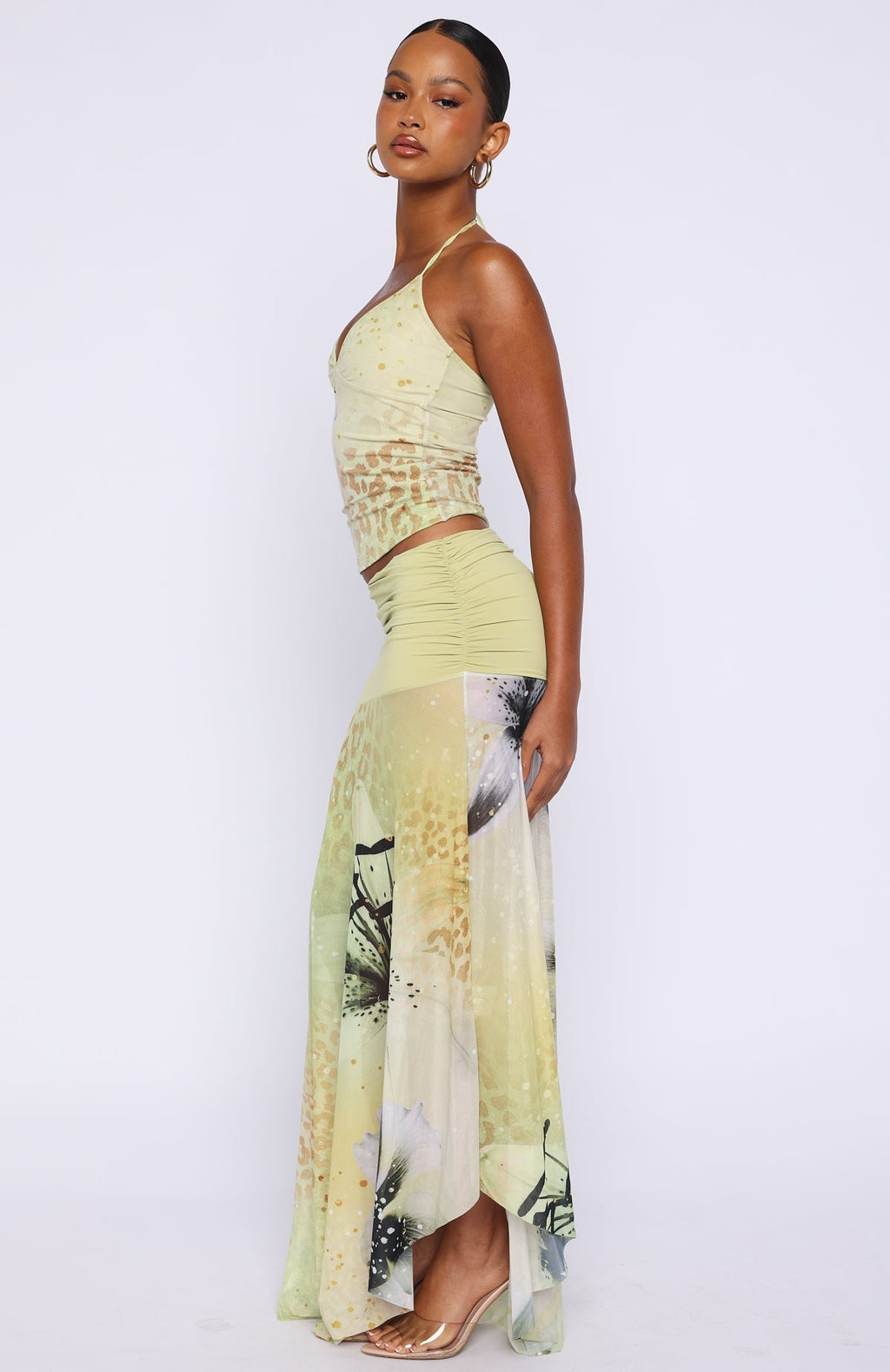 White Fox Sundrenched Days Maxi Skirt Tropical Nectar