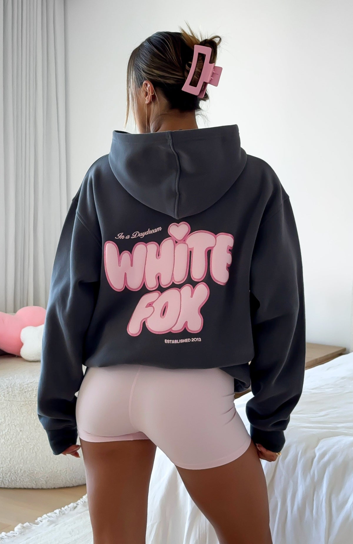 White Fox Daydreamers Angelina Oversized Hoodie Volcanic