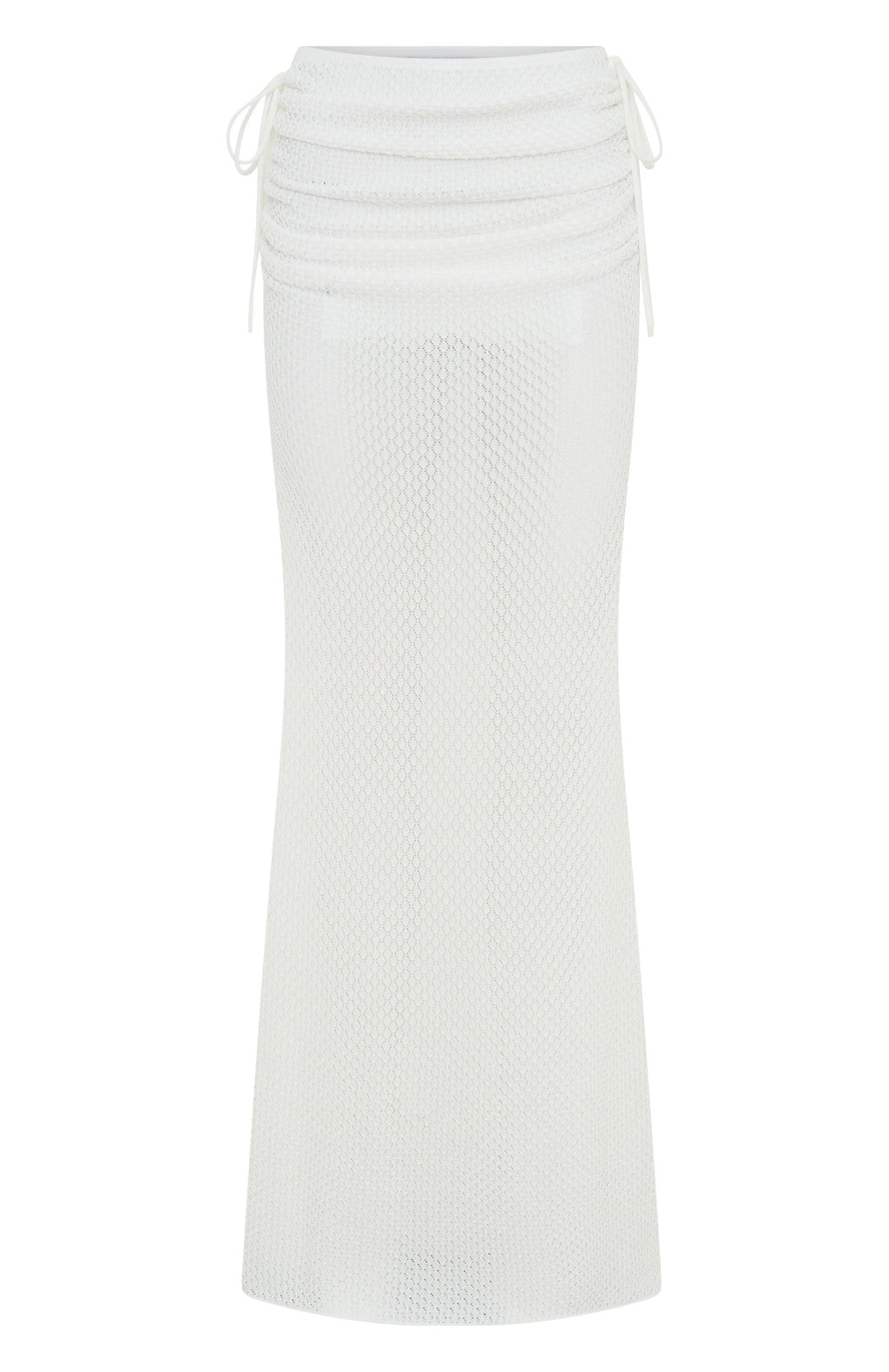 White Fox Stand And Stare Knit Maxi Skirt White