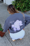 White Fox With Love Forever Oversized Sweater Volcanic
