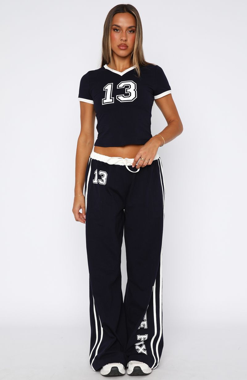 White Fox Trying Too Hard Track Pants Dark Navy