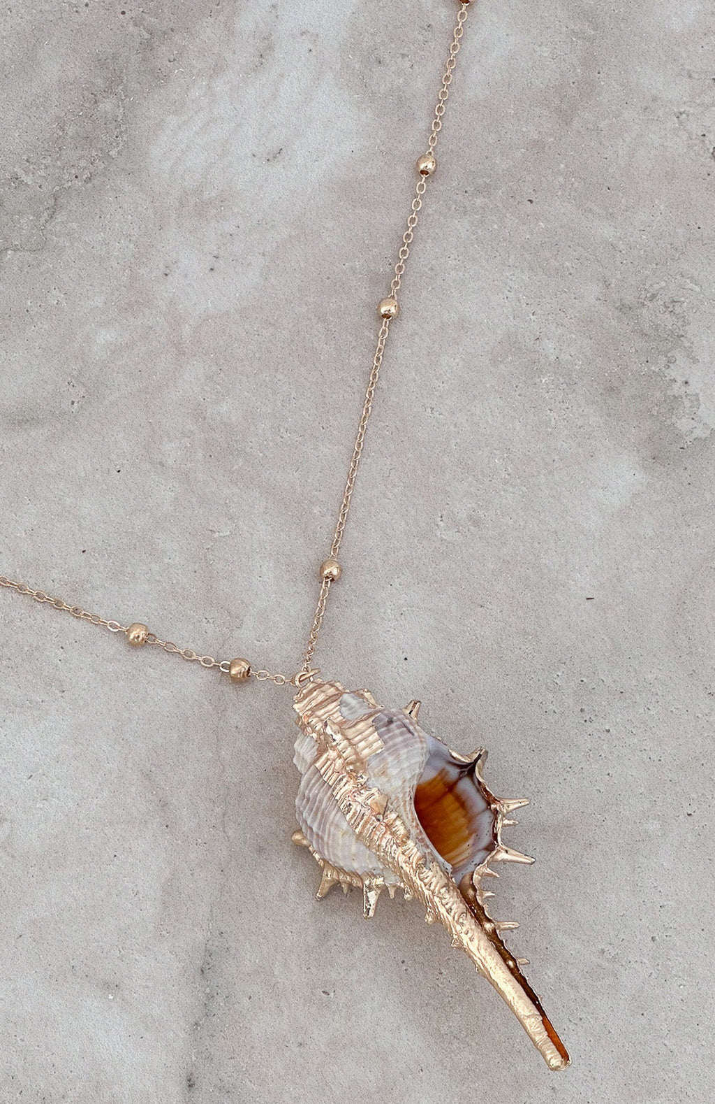 White Fox Autumn Necklace Gold