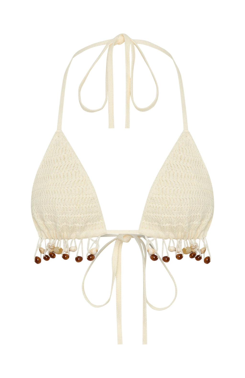 White Fox One More Time Crochet Top Off White