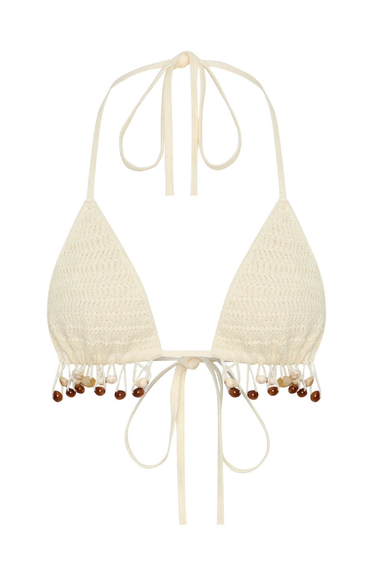 White Fox One More Time Crochet Top Off White
