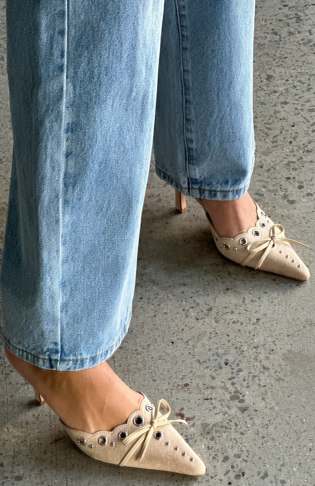 White Fox Leina Heels Cream