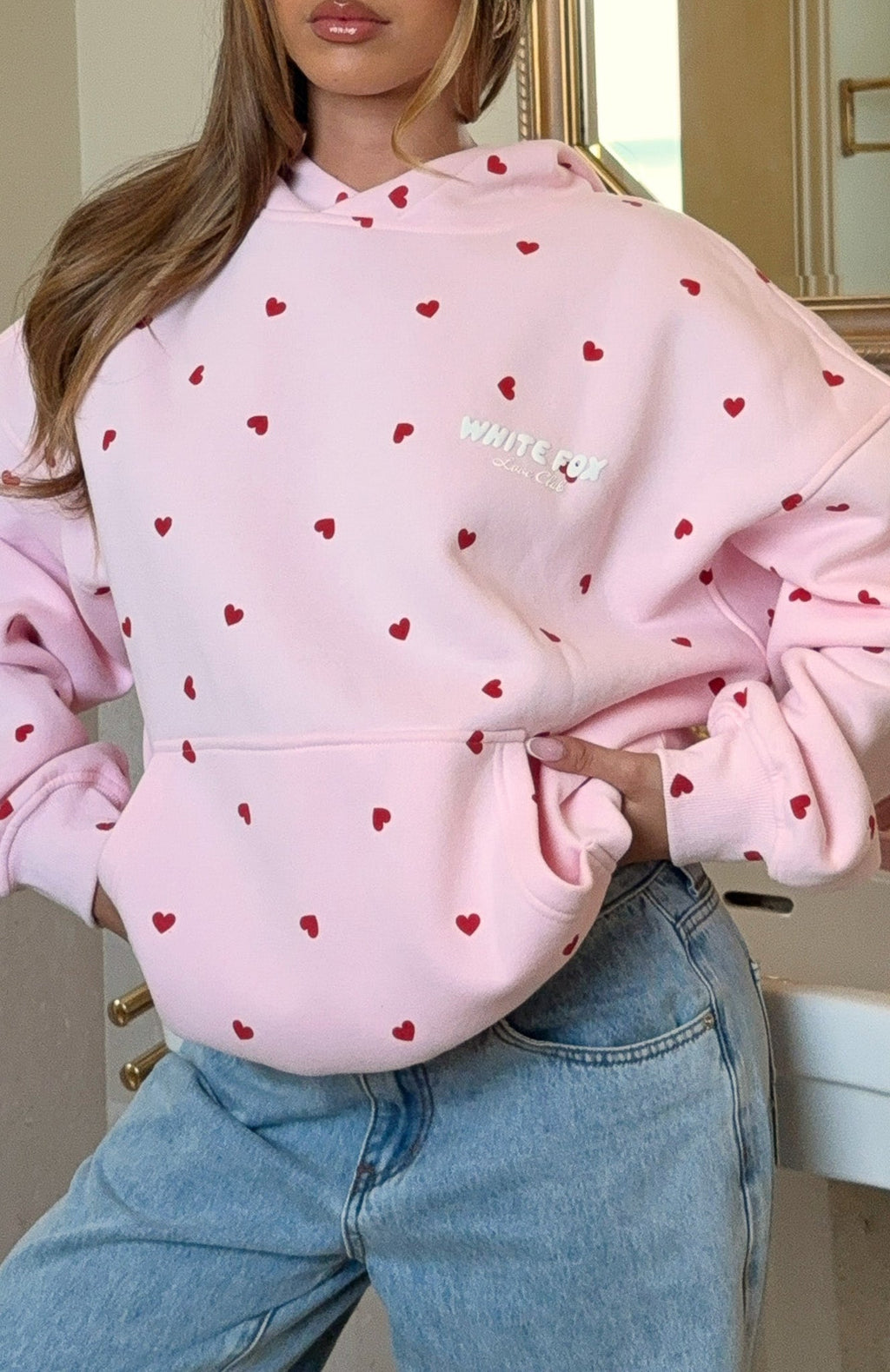 White Fox My One And Only Oversized Hoodie Posy