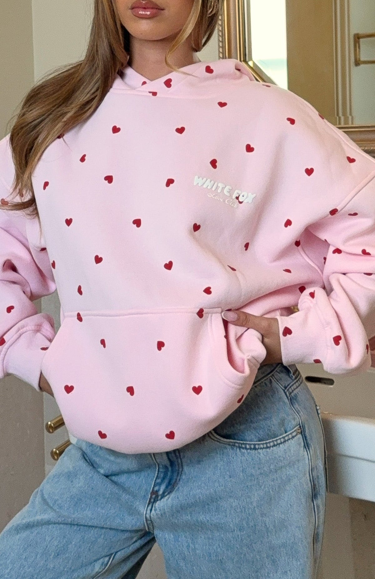 White Fox My One And Only Oversized Hoodie Posy