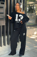 White Fox Only One Left Track Pants Black