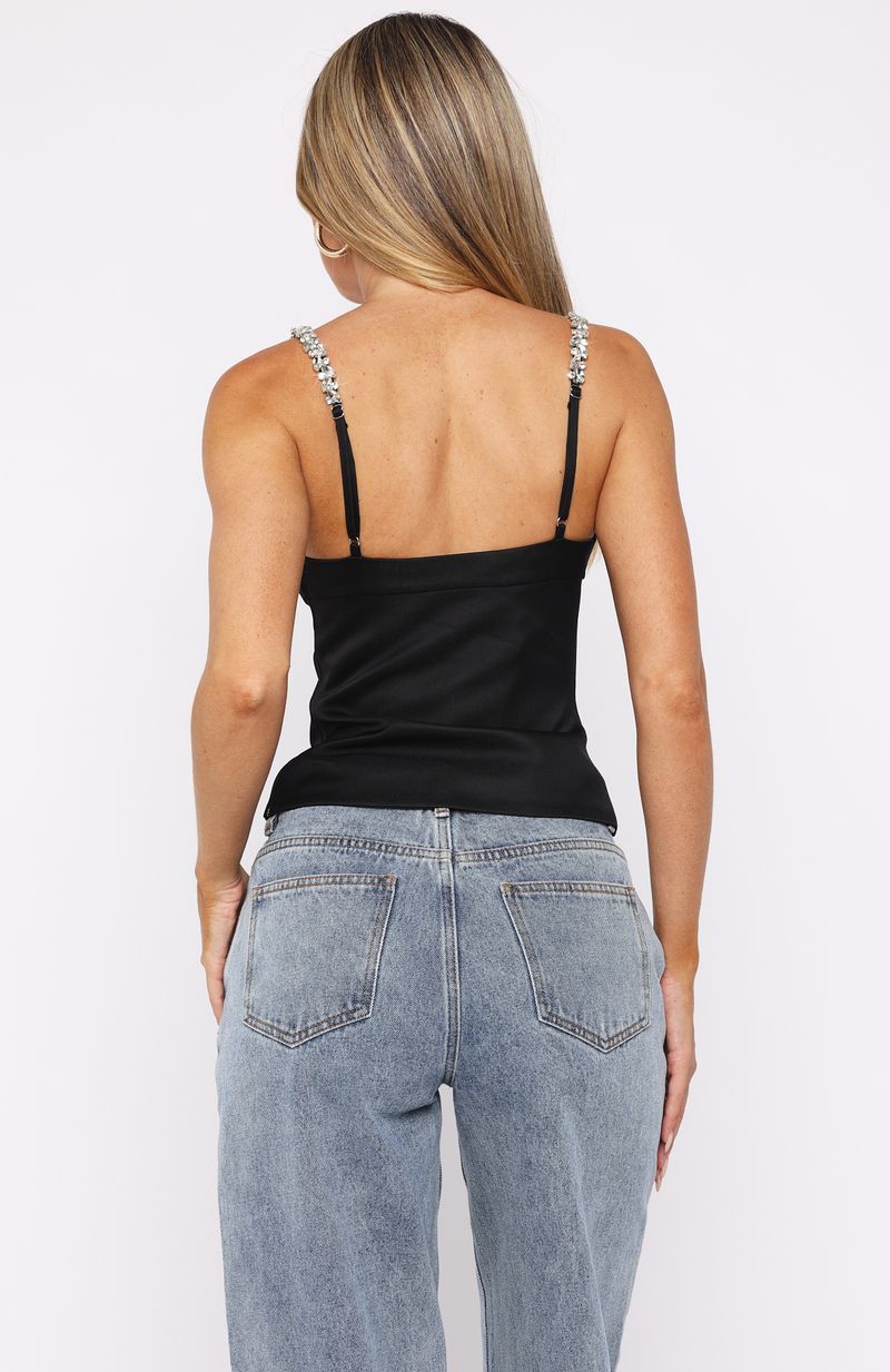 White Fox Veiled Passion Bustier Black