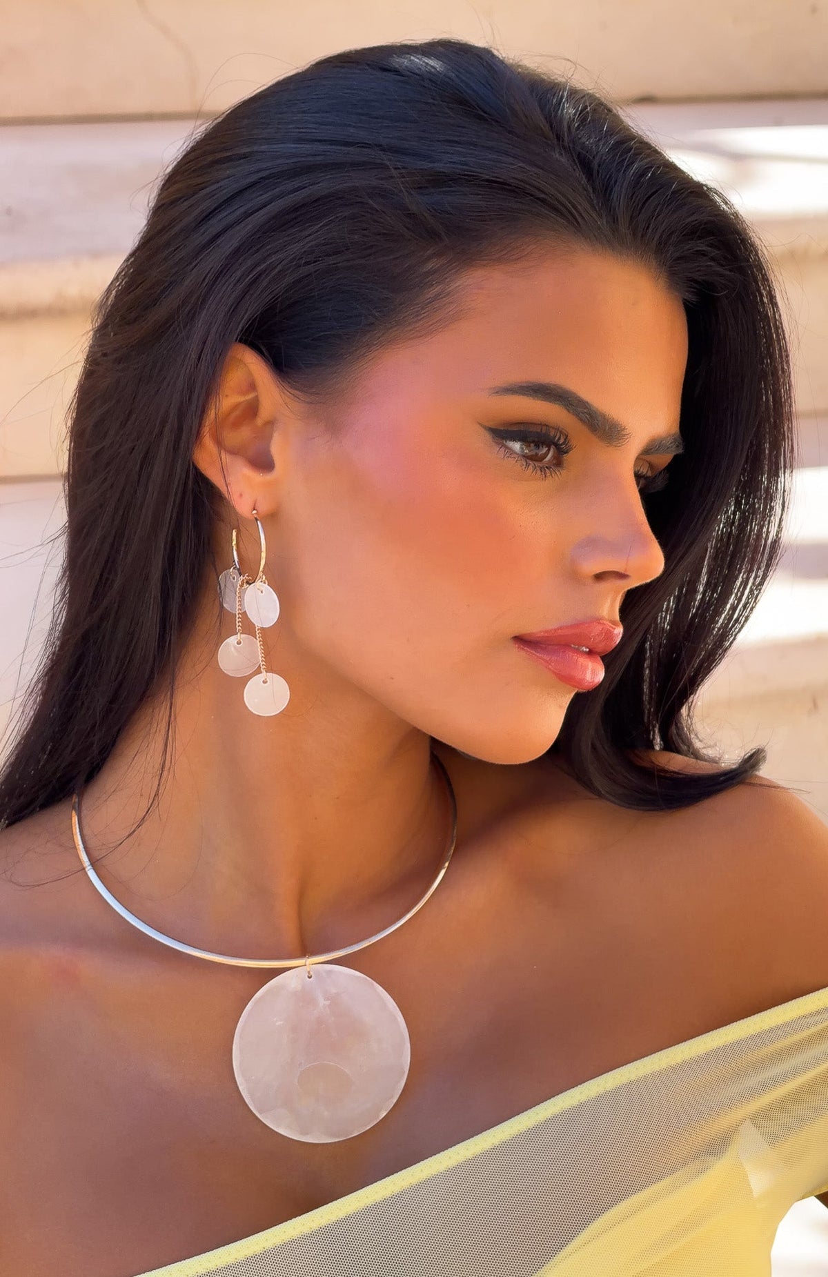White Fox Makaio Necklace Gold