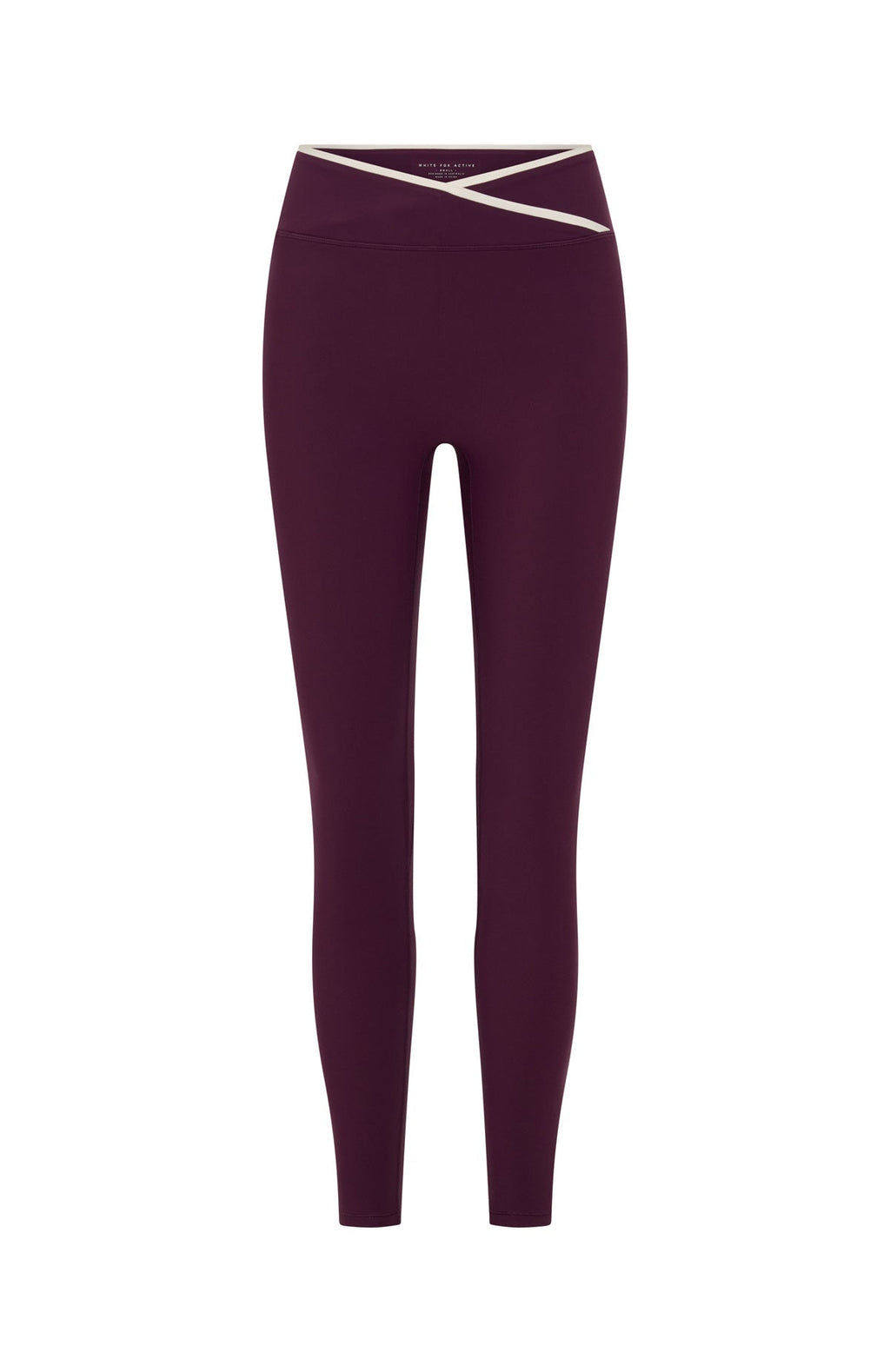 White Fox Form Leggings Plum/Cream