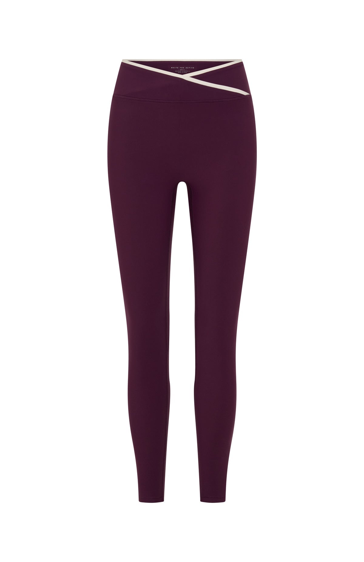 White Fox Form Leggings Plum/Cream