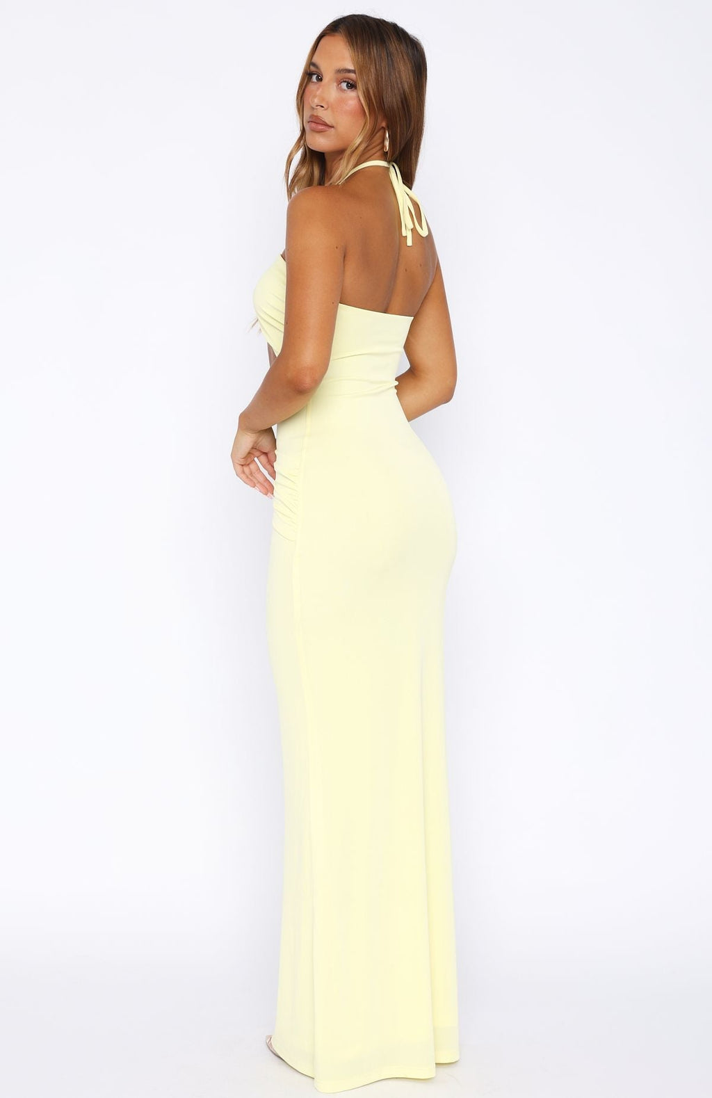 White Fox Don't Take Too Long Maxi Dress Lemon