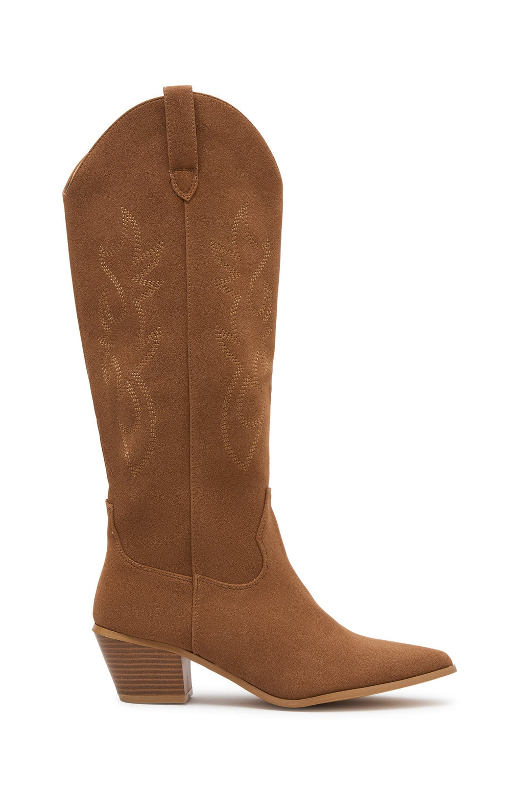 White Fox Elizabeth Cowboy Boots Camel