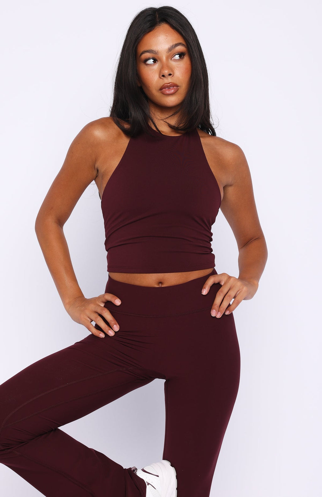 White Fox Session Active Tank Merlot