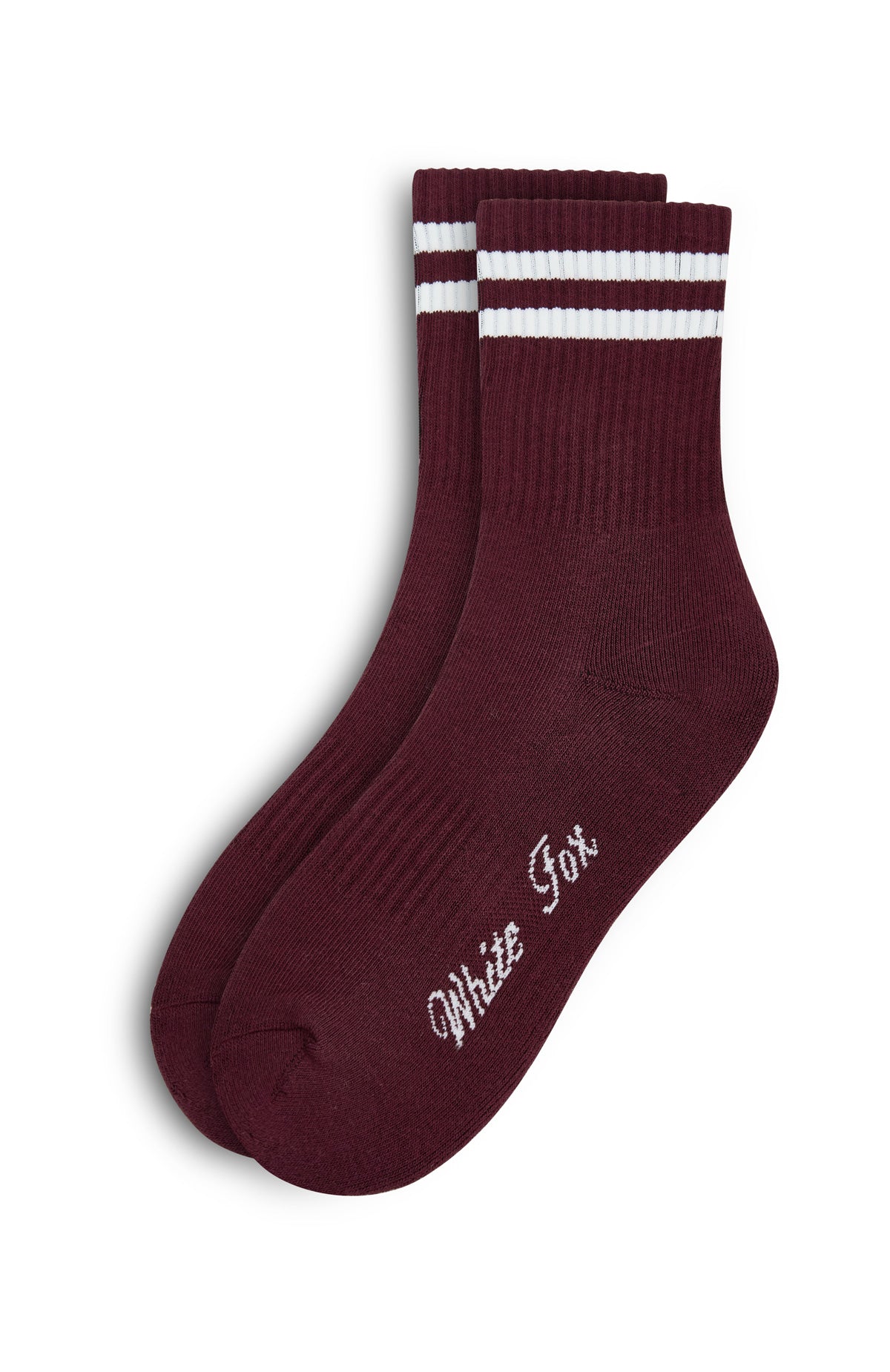 White Fox Grounded Socks Merlot/Cream