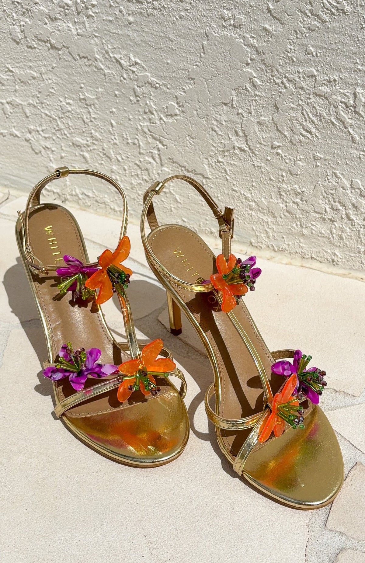 White Fox Aubriella Heels Gold