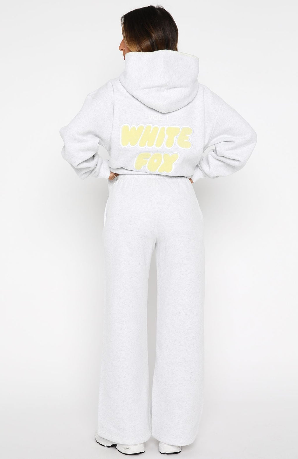 White Fox Vol. 1 Wide Leg Sweatpants Grey Marle