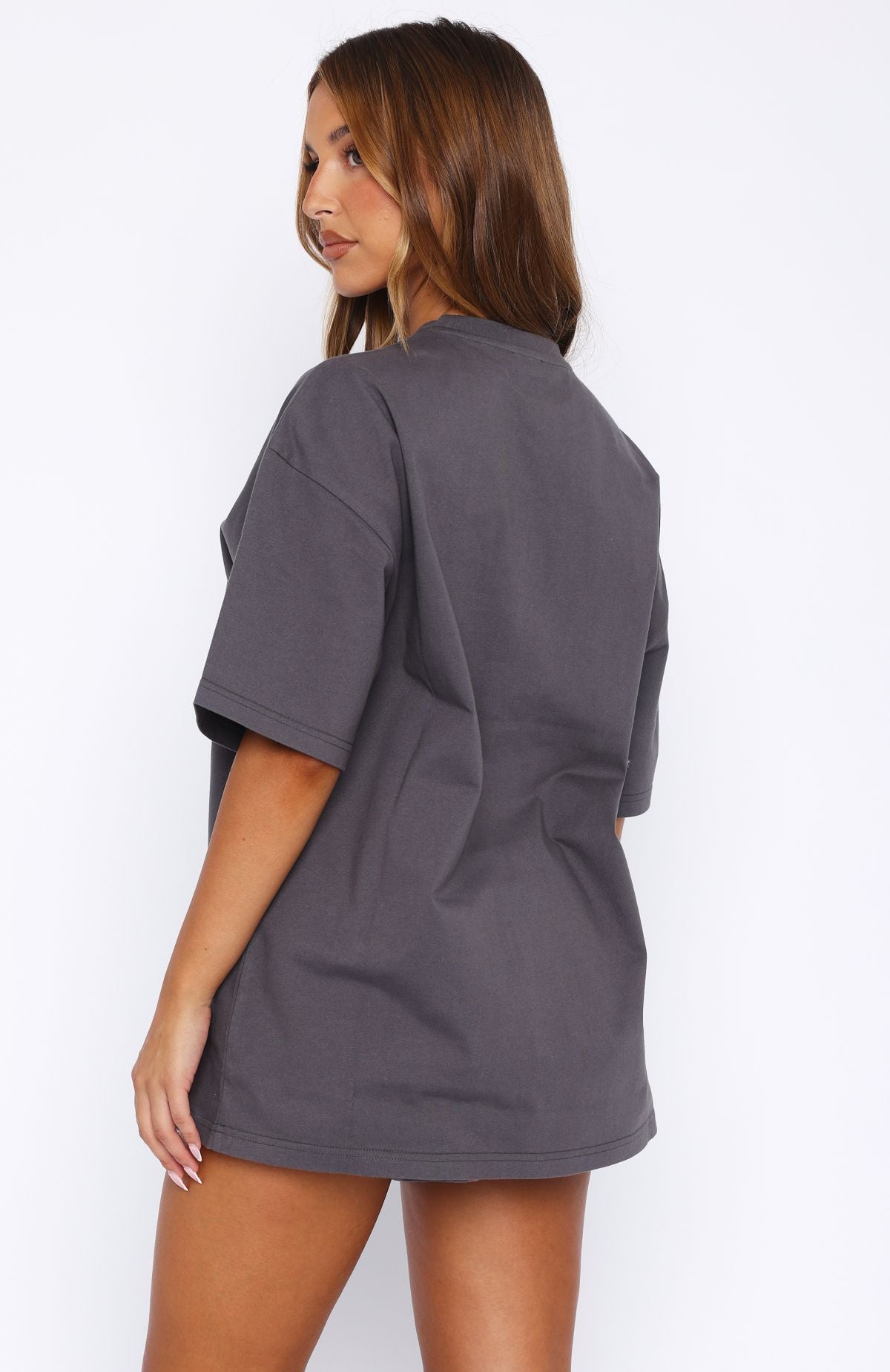White Fox Core Classic Oversized Tee Volcanic