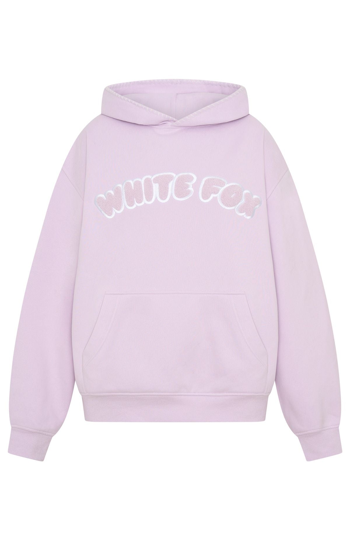White Fox Vol. 1 Front Graphic Oversized Hoodie Lilac