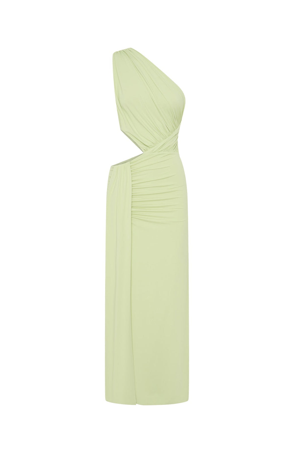 White Fox Selene Veil Maxi Dress Pistachio