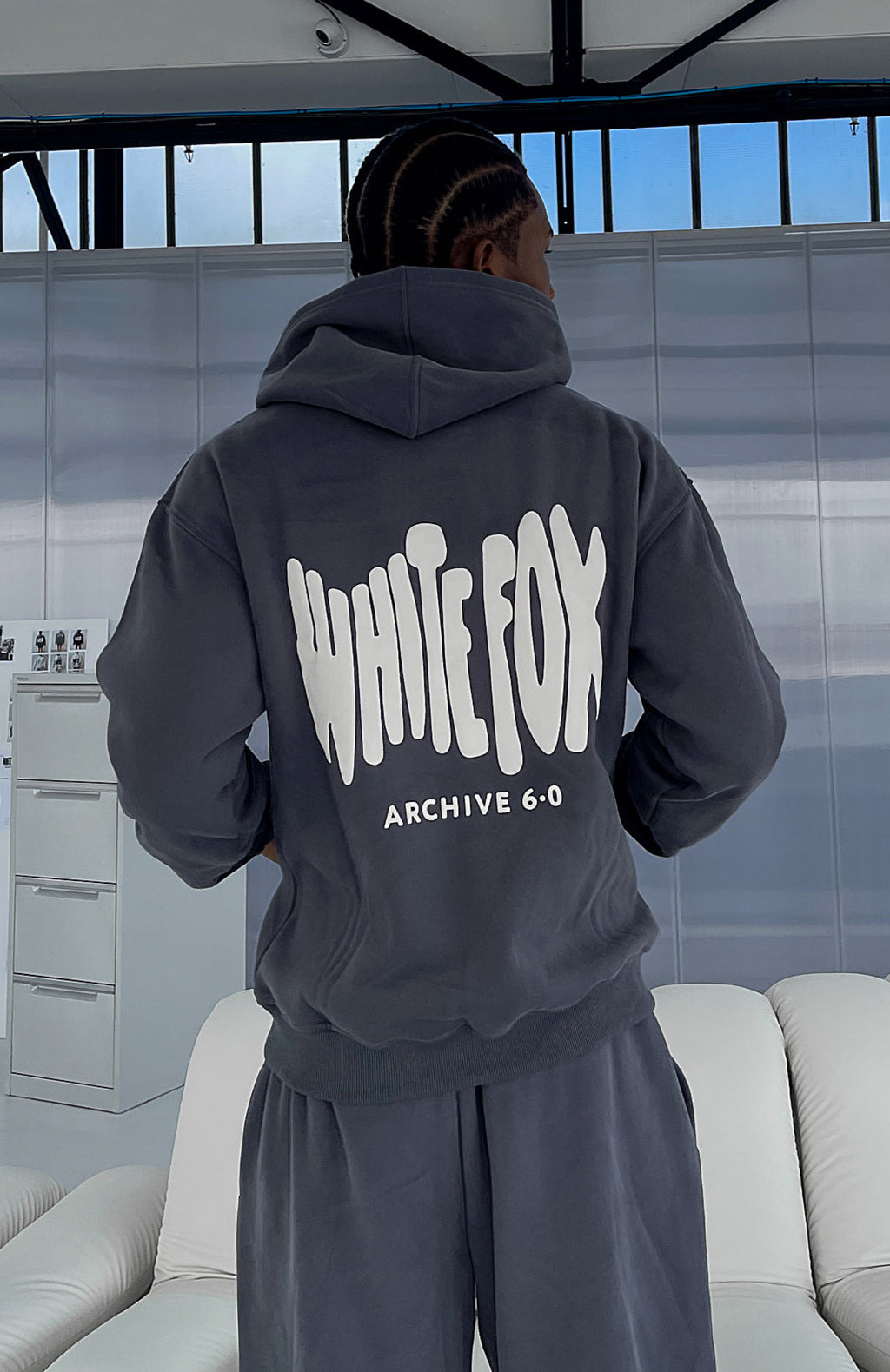 White Fox Archive 6.0 Oversized Hoodie Ash