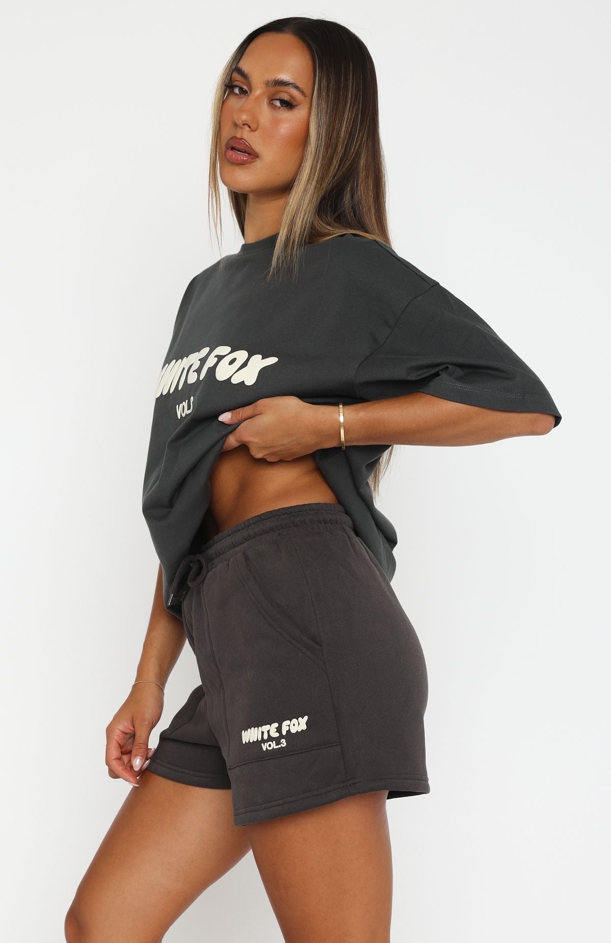 White Fox Offstage Lounge Shorts Shadow