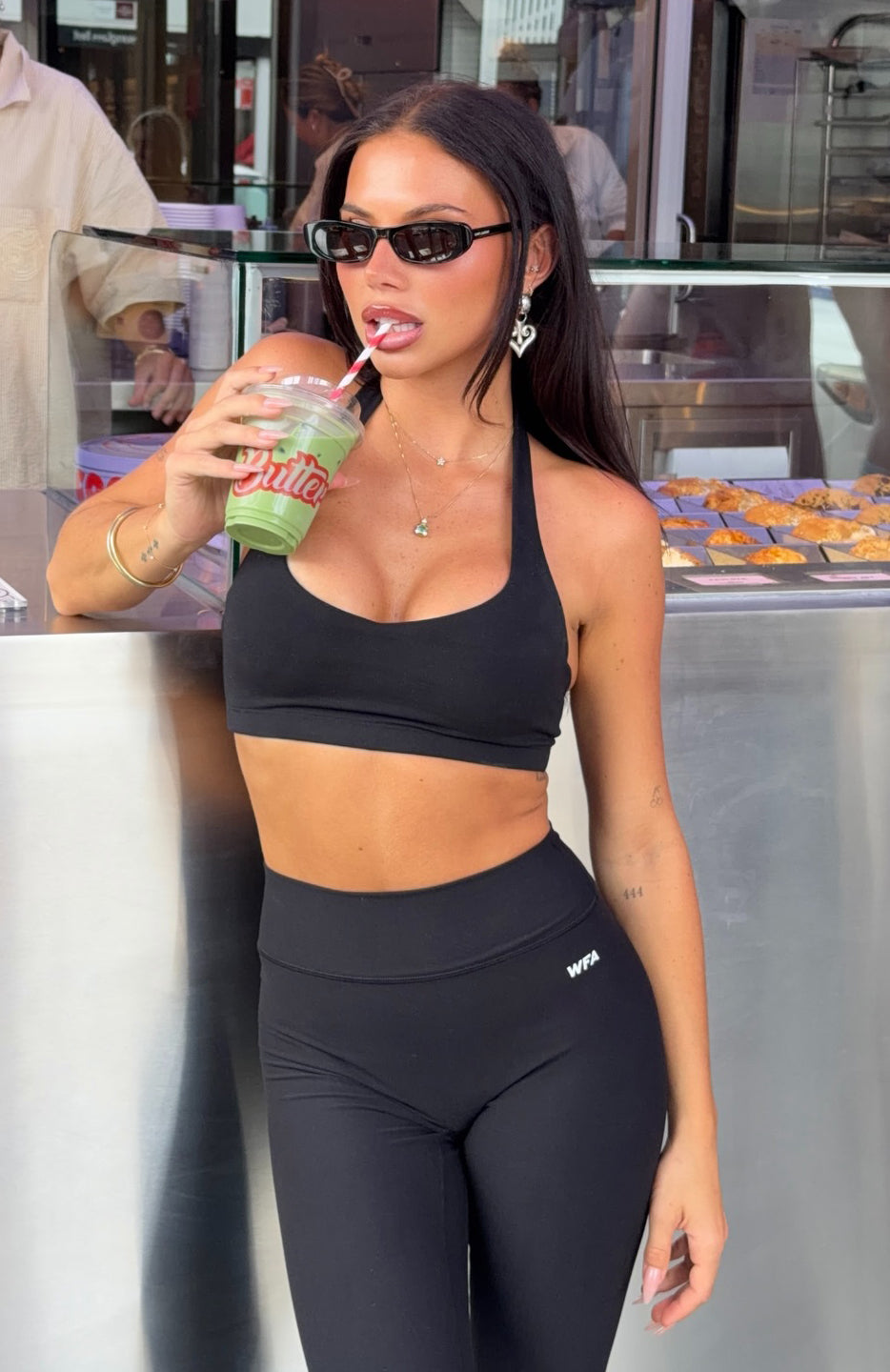 White Fox Sprint Sports Bra Black
