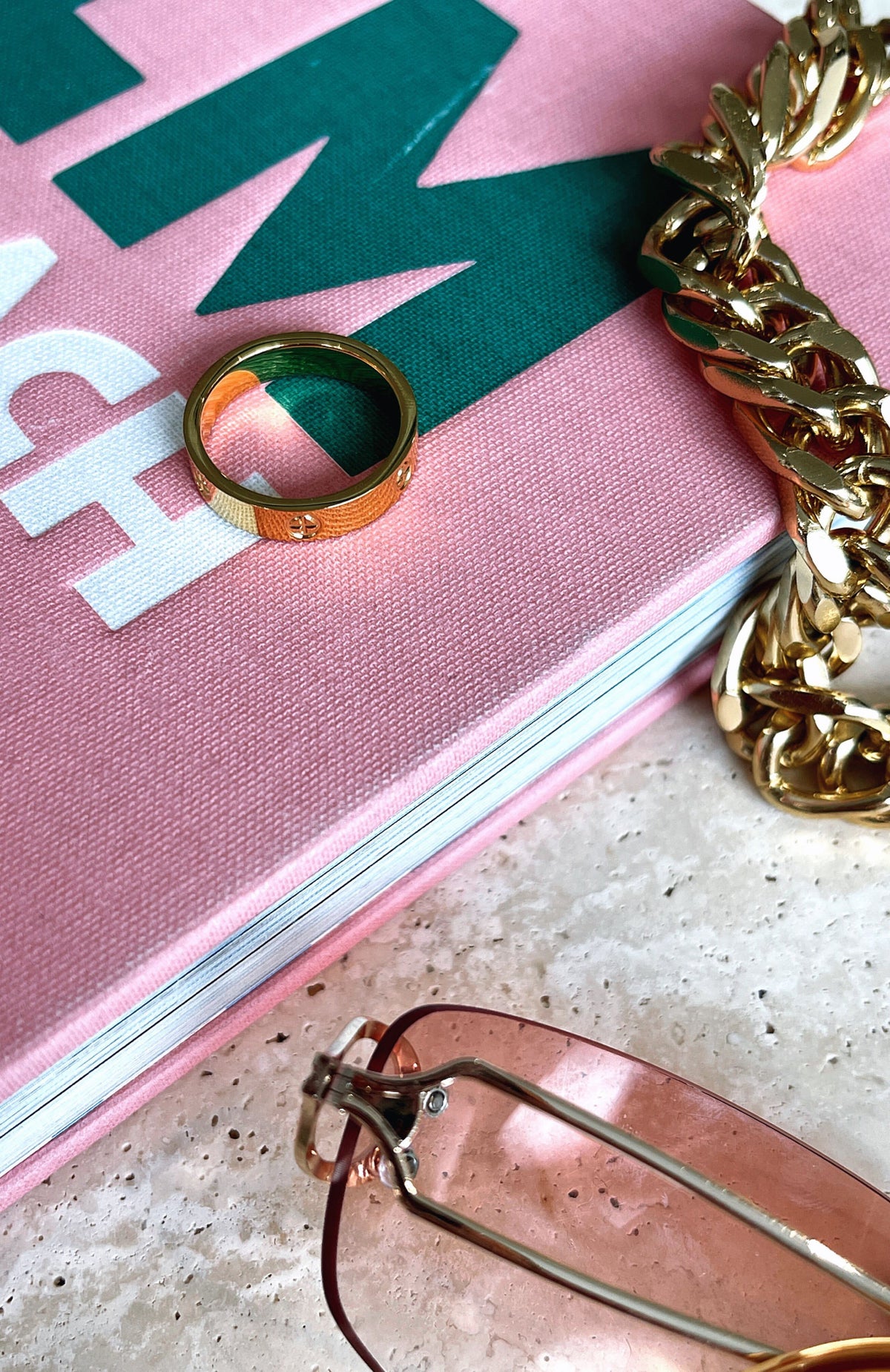 White Fox Bridie Ring Gold