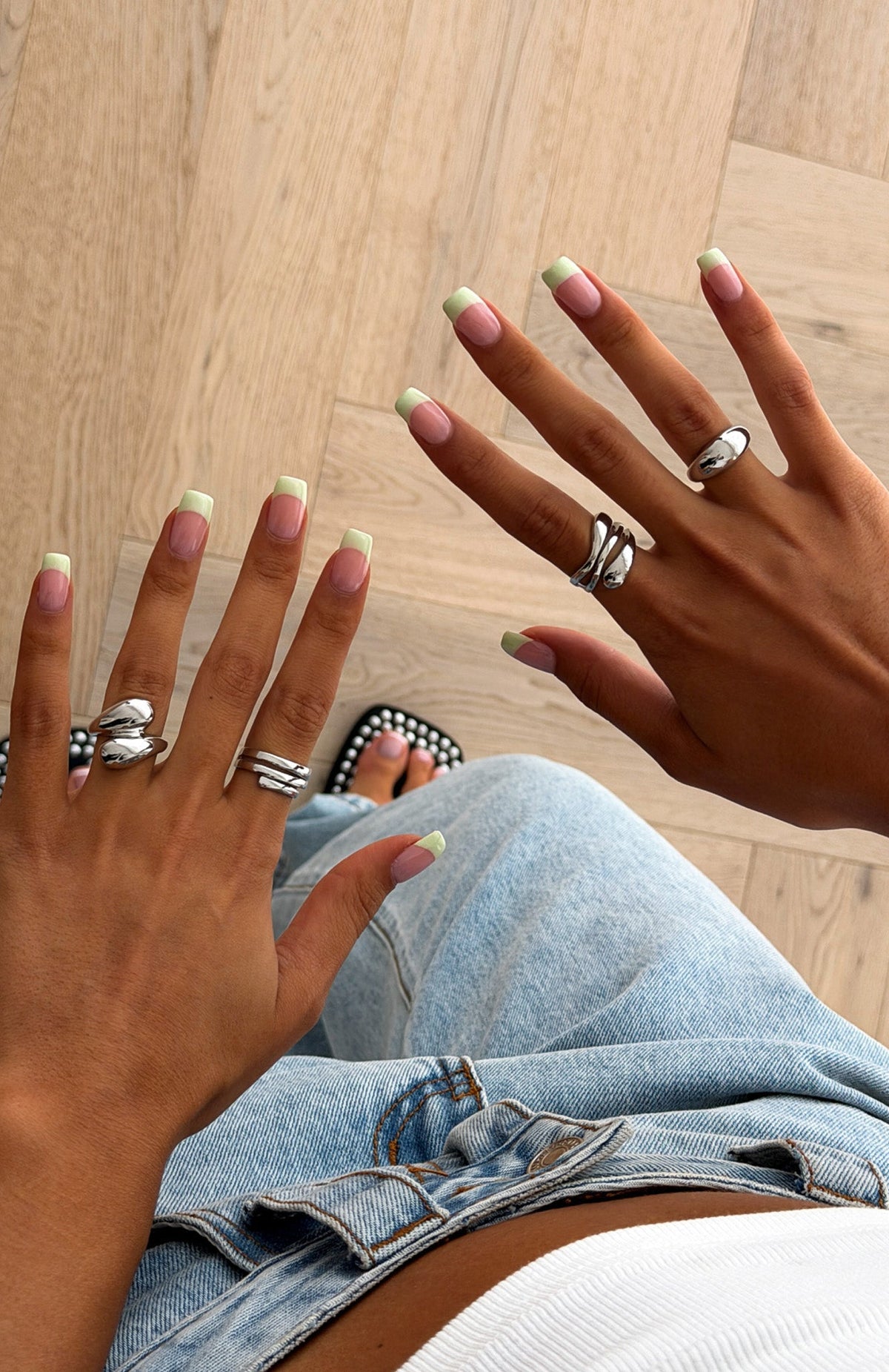 White Fox Timea Ring Set Silver