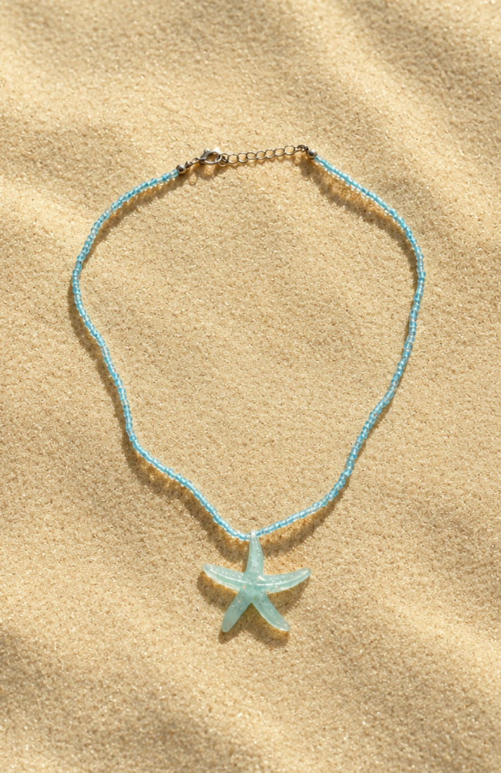 White Fox Anders Necklace Blue