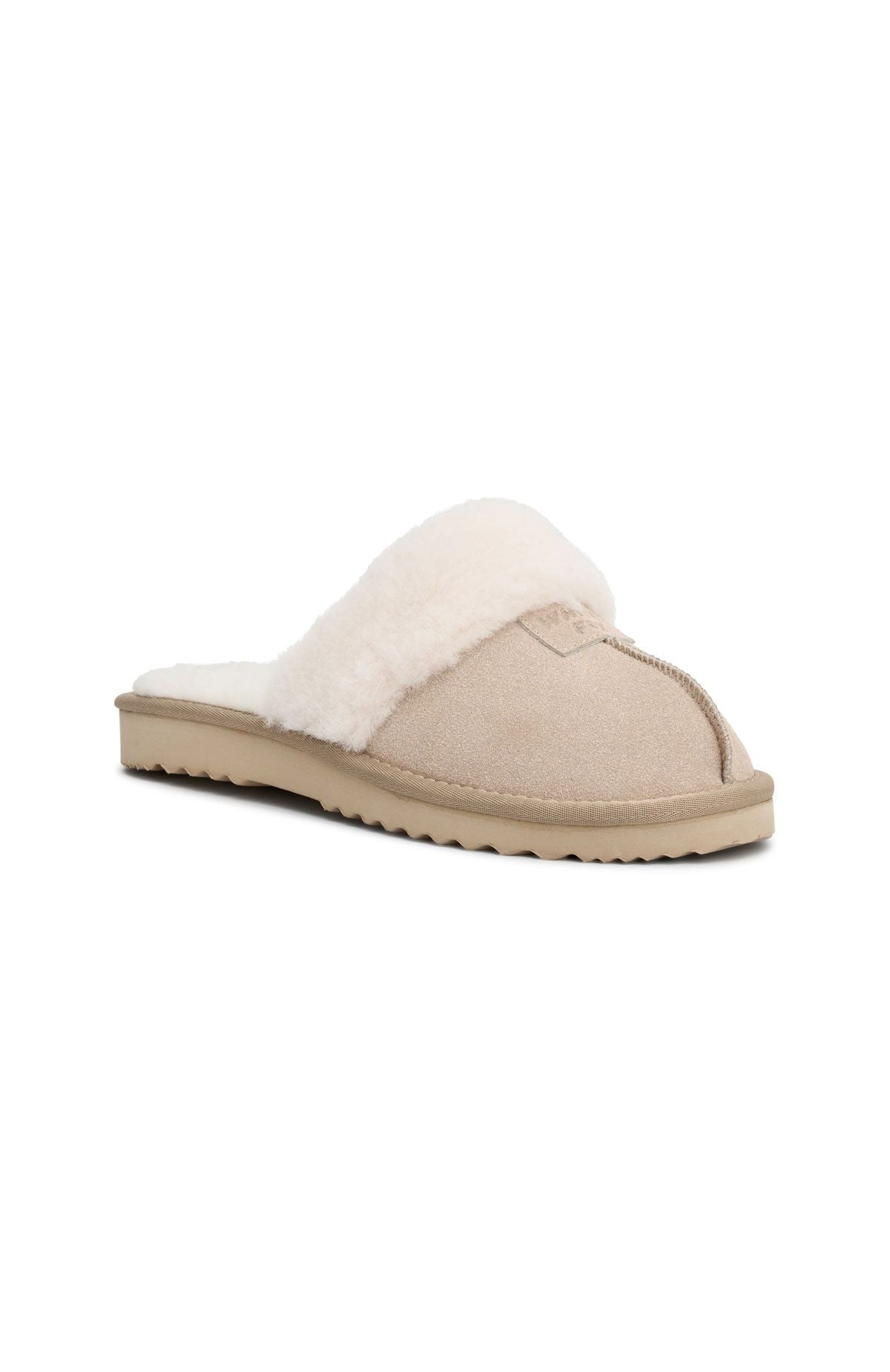 White Fox Grayson Slippers Nude