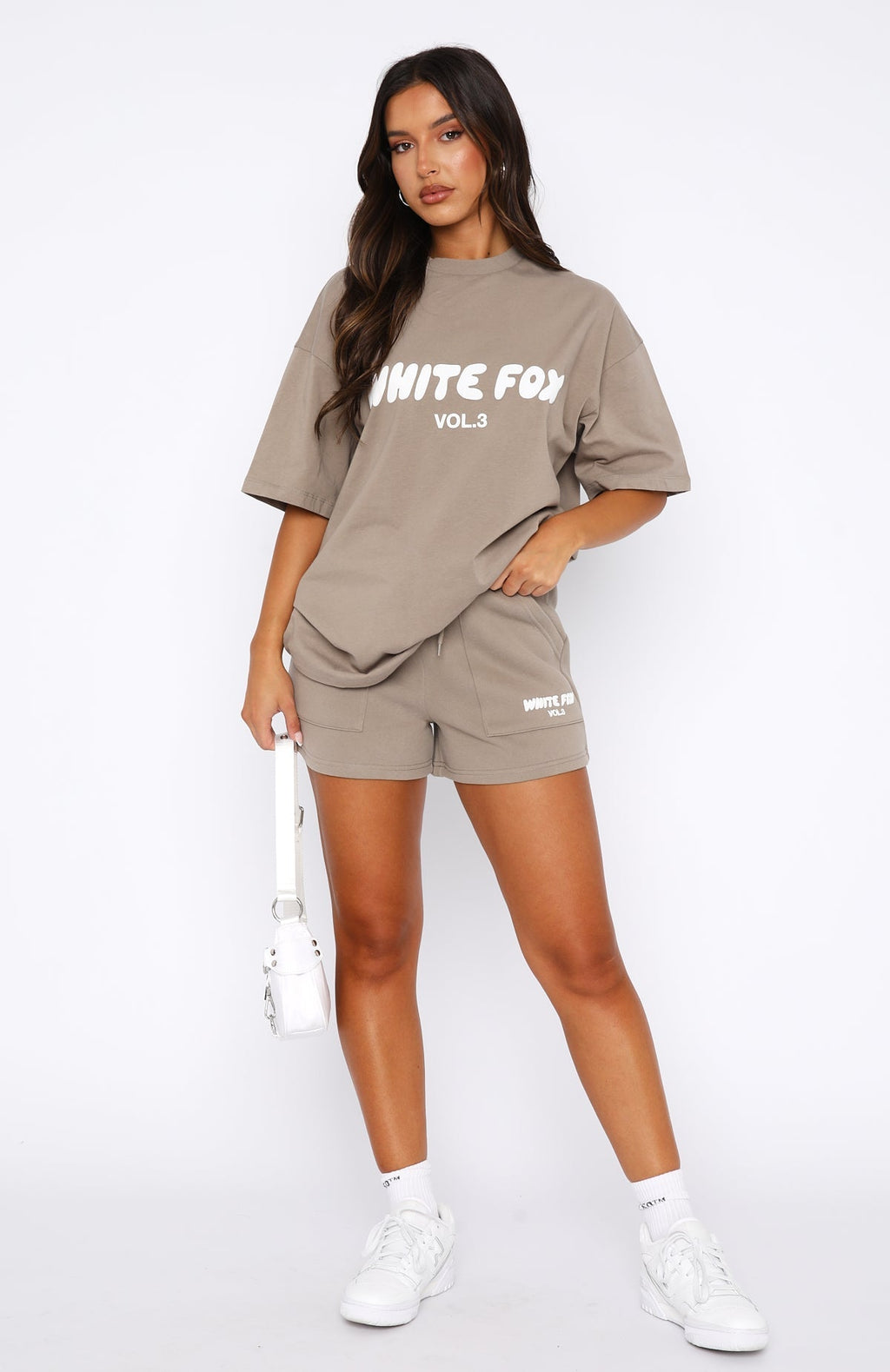 White Fox Offstage Lounge Shorts Fawn