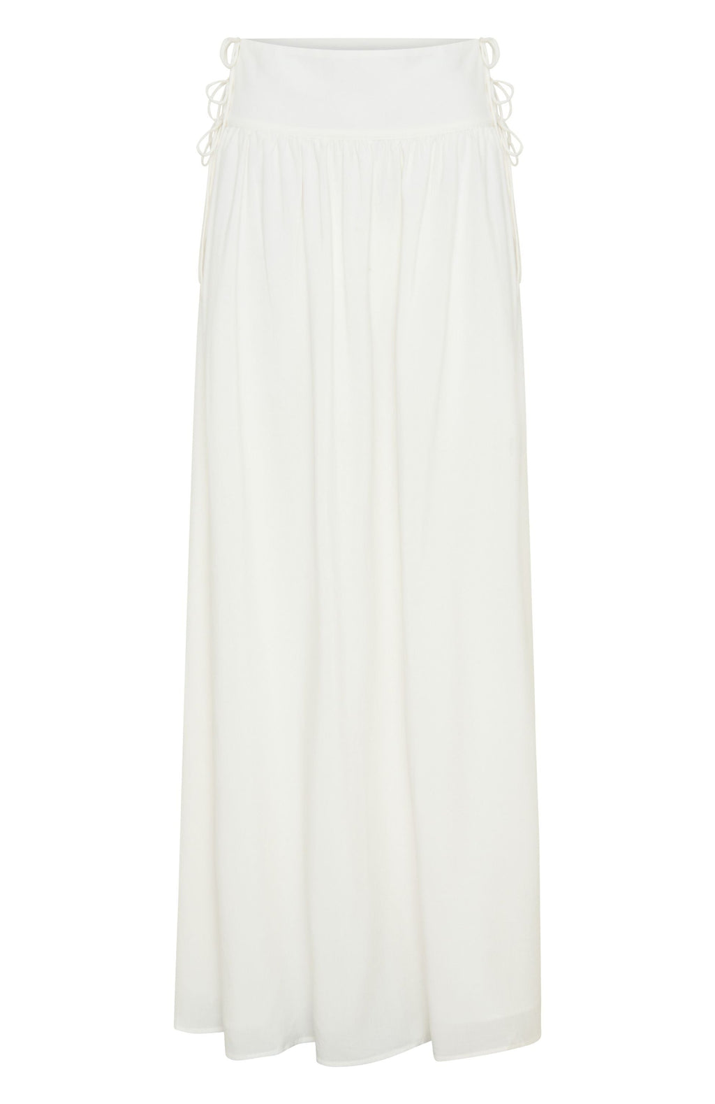 White Fox I Know It's Hard Maxi Skirt White
