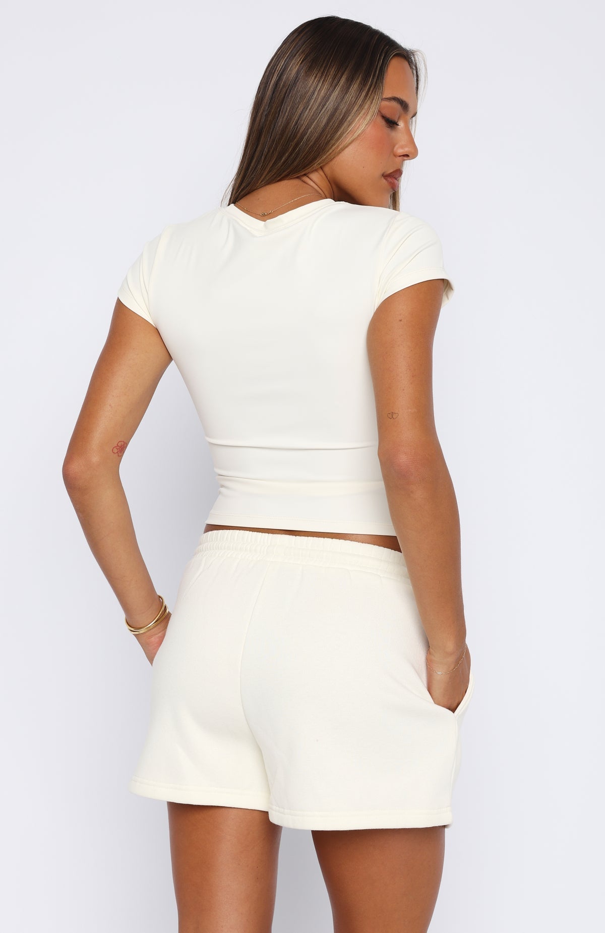 White Fox 11th Street Sweet Kisses Lounge Shorts Cake Batter