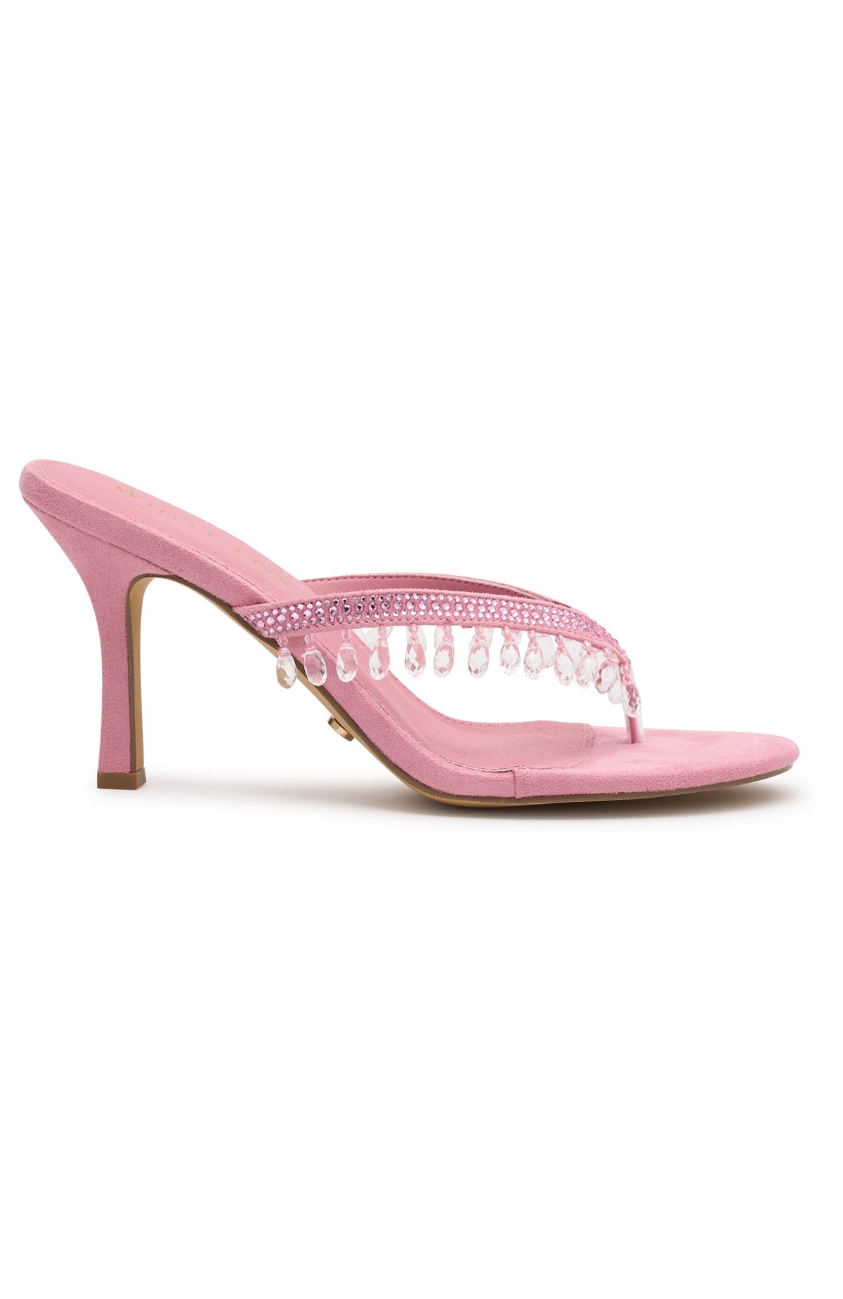 White Fox Jackie Mules Candy Pink