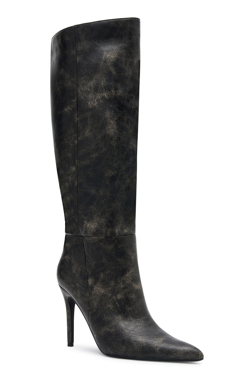 White Fox Run Away With Me Knee High Boots Vintage Black