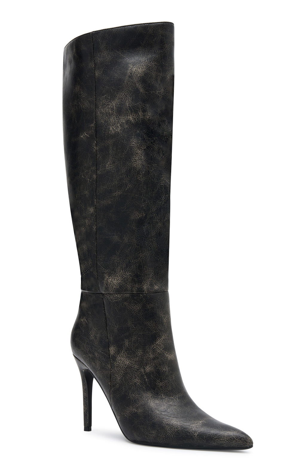 White Fox Run Away With Me Knee High Boots Vintage Black