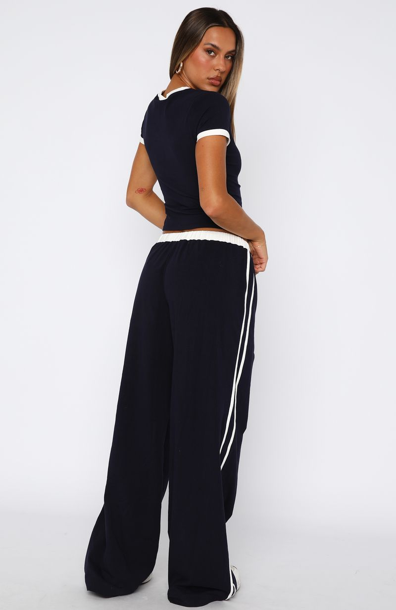White Fox Trying Too Hard Track Pants Dark Navy