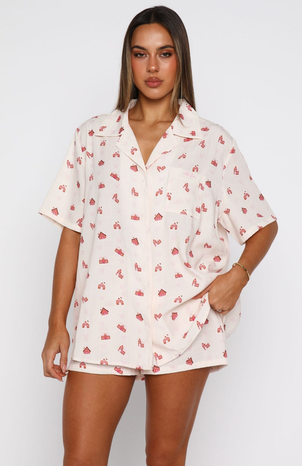 White Fox Offline Pyjama Set Gingerbread Dreams