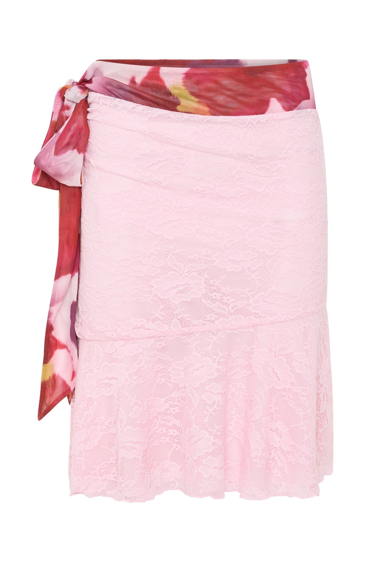 White Fox All Smiles Midi Skirt Berry Nectar