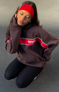 White Fox Studio 17 Jules Oversized Hoodie Chocolate
